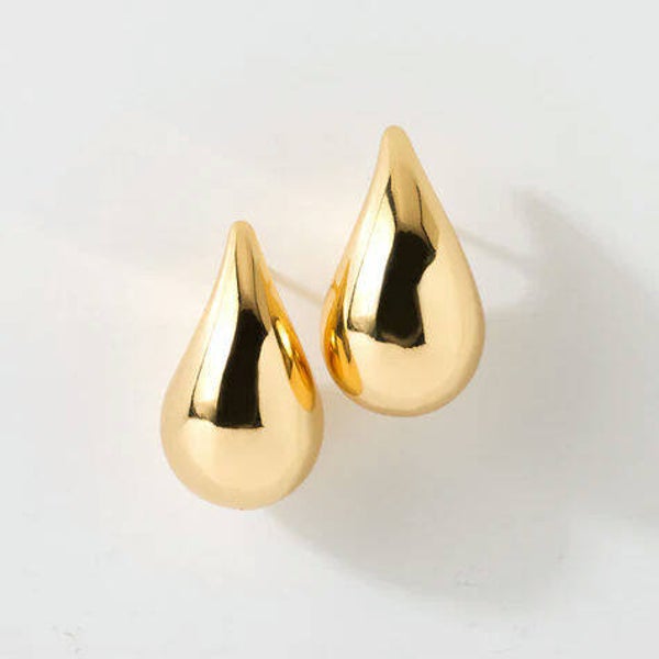 ER1081 - Gold Teardrop Earrings