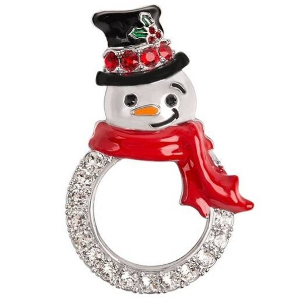 LK1090 - Silver Snowman Locket