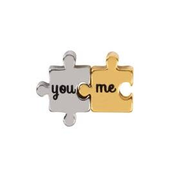 CH9065 - Me & You Puzzle Pieces Charm