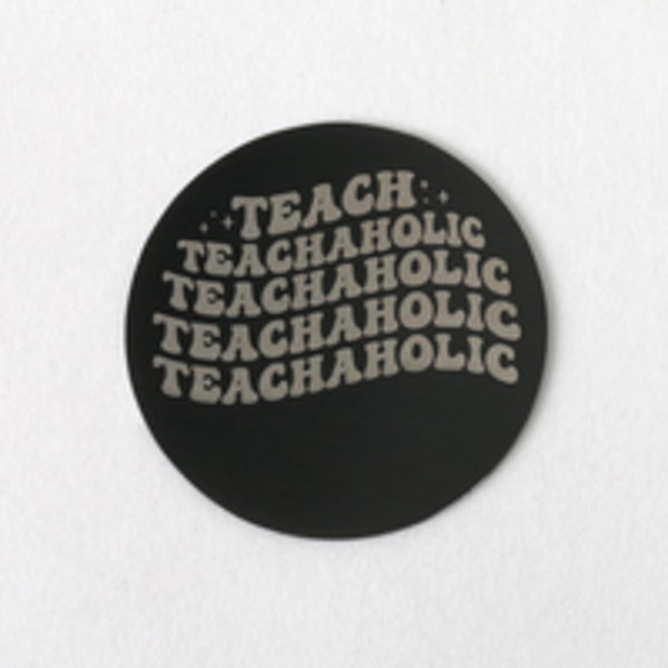 PB9357 - Black Large Teach - Teachaholic Plate