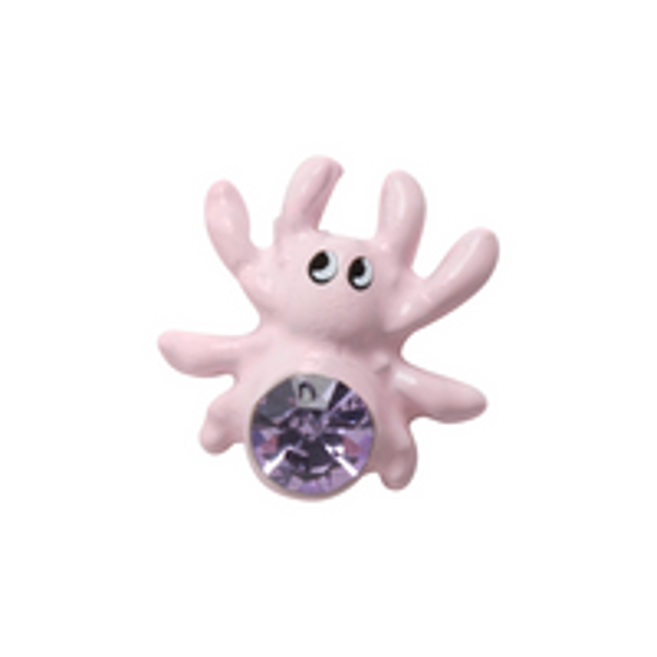 CH3505 Pink Spider Charm