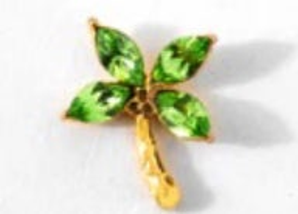 CH3816 - Crystal Palm Tree Charm