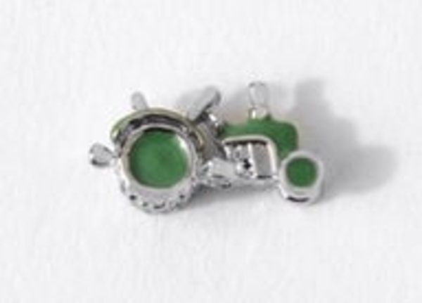 CH3844 - Silver Tractor Charm