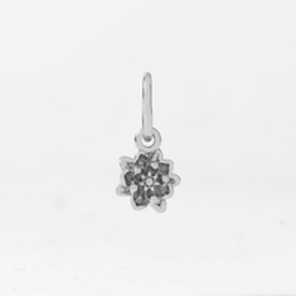 PN2043 - Silver July Water Lily Birth Flower Pendant