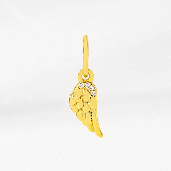 PN2056 - Gold Petite Wing Charm Pendant