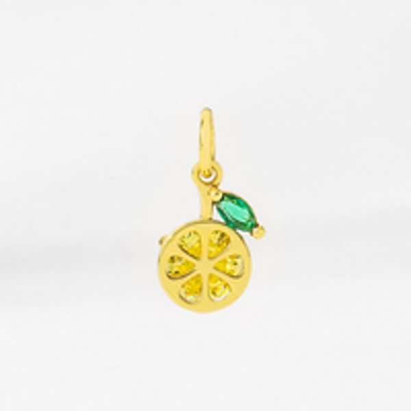 PN2058 - Crystal Lemon Charm Pendant