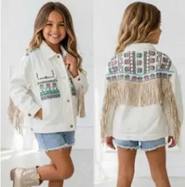 Your Boho Fringe Jacket - wit