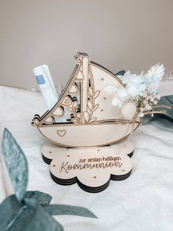 Geldgeschenk Kommunion Boot