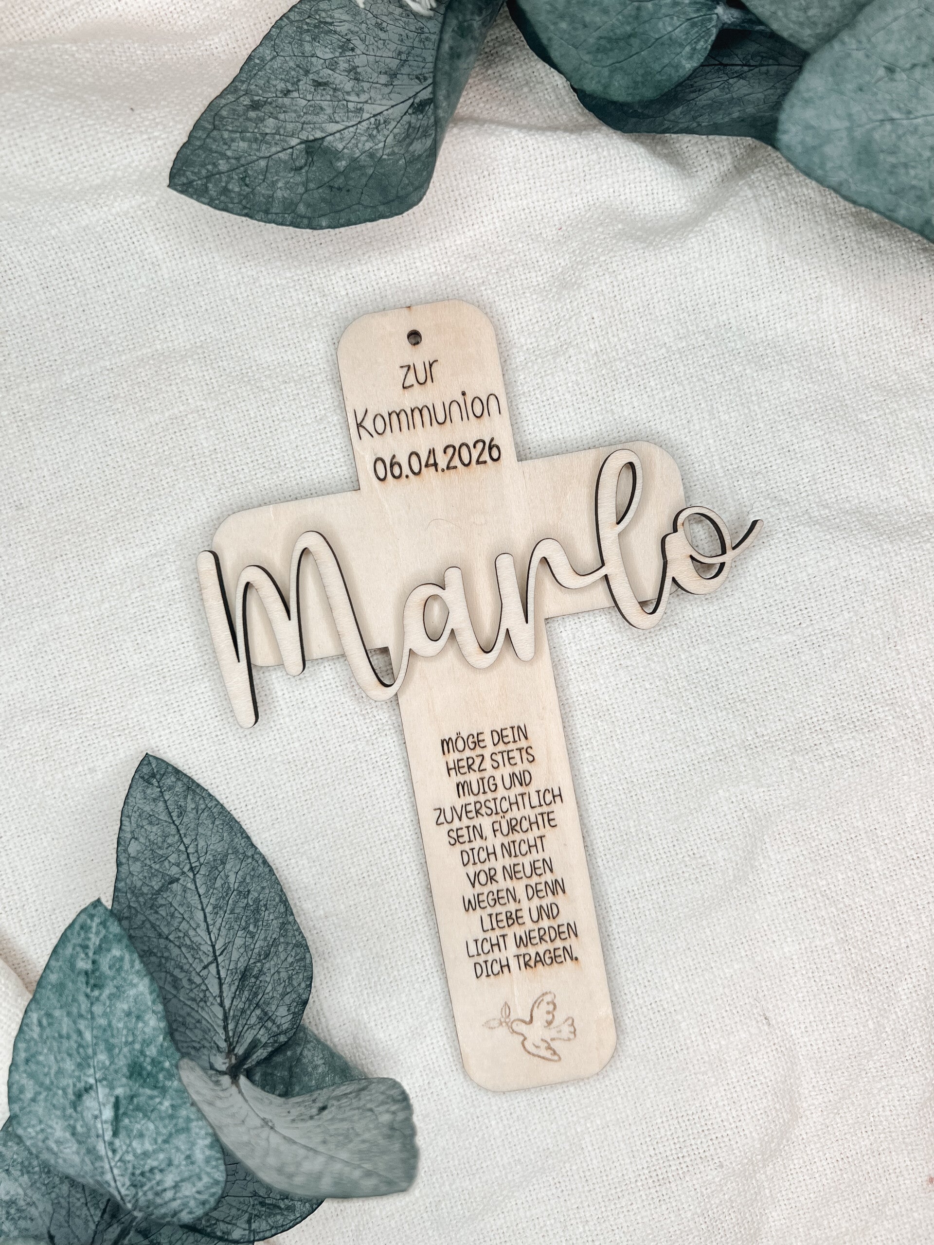 personalisiertes Kreuz