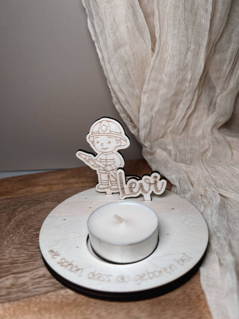 mini Geburtstagsteller ´Feuerwehr´