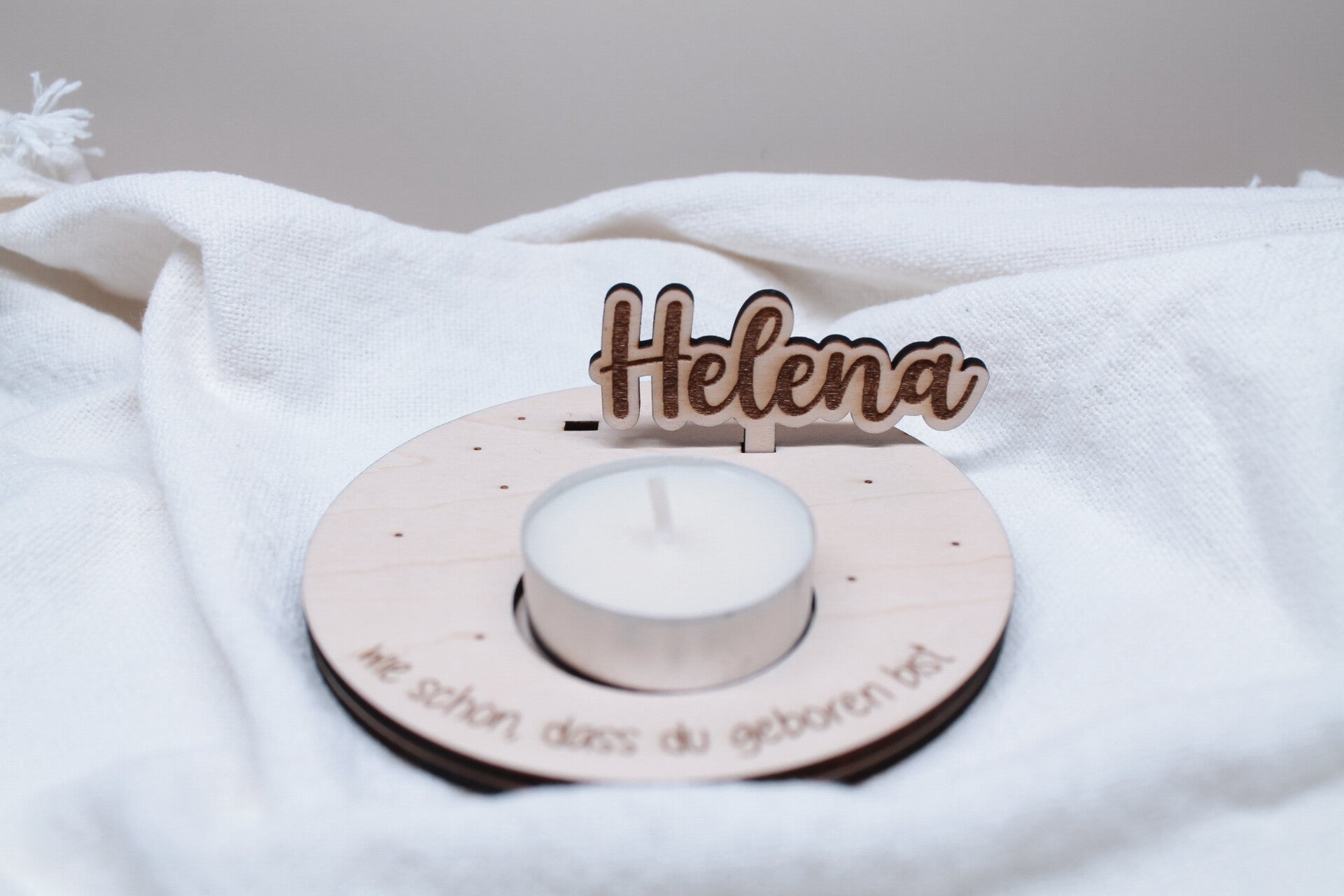 Namensstecker für Geburtstagsteller