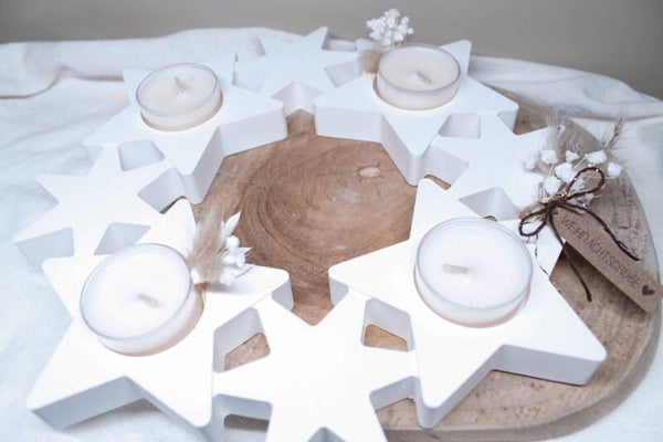 Adventskranz Sterne