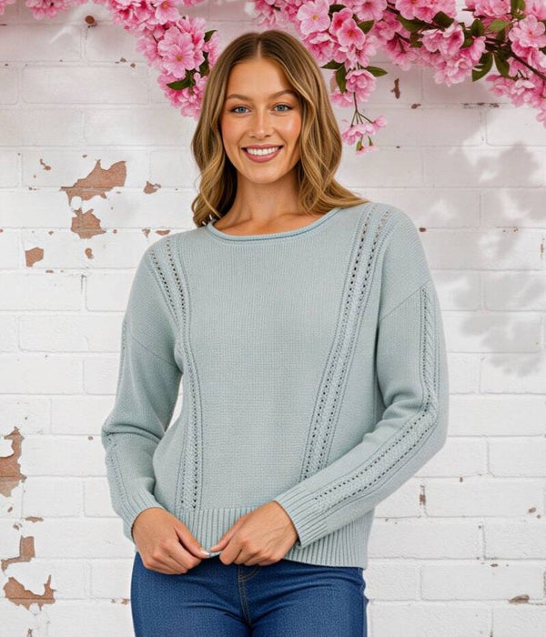 Mabelinda Soft Knit Detail Sweater