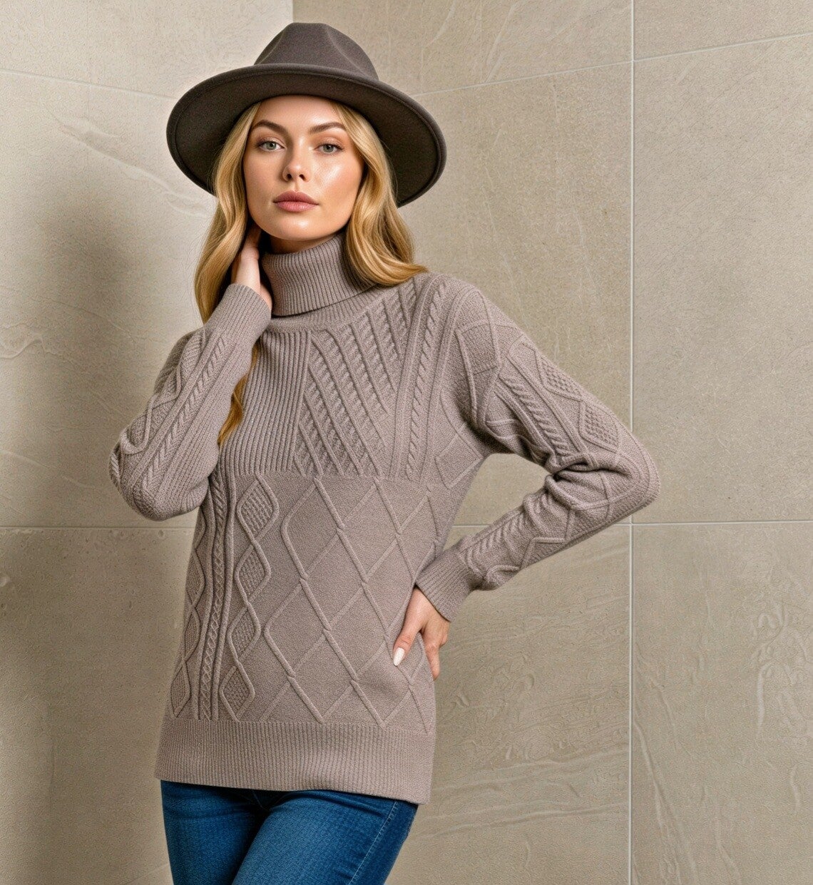 Mabelinda Soft Elegance Knit Turtleneck