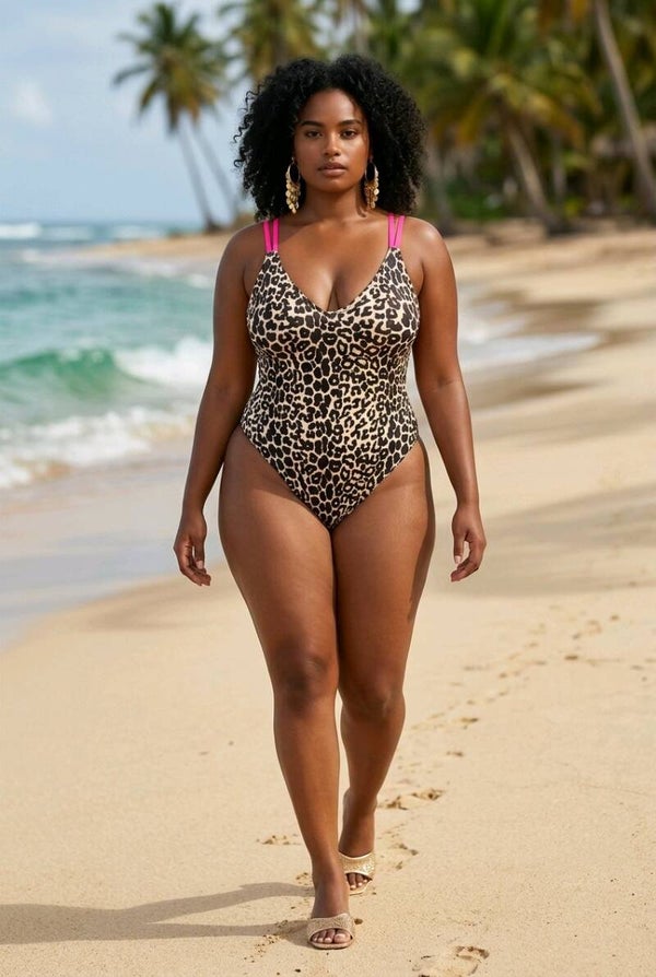 Mabelinda Leopard One-Piece Swimsuit