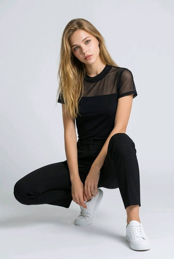 Midnight Muse Mesh Top