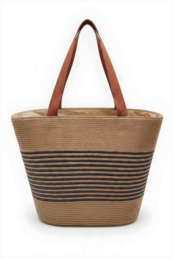 Mabelinda Coastal Escape Straw Tote Bag