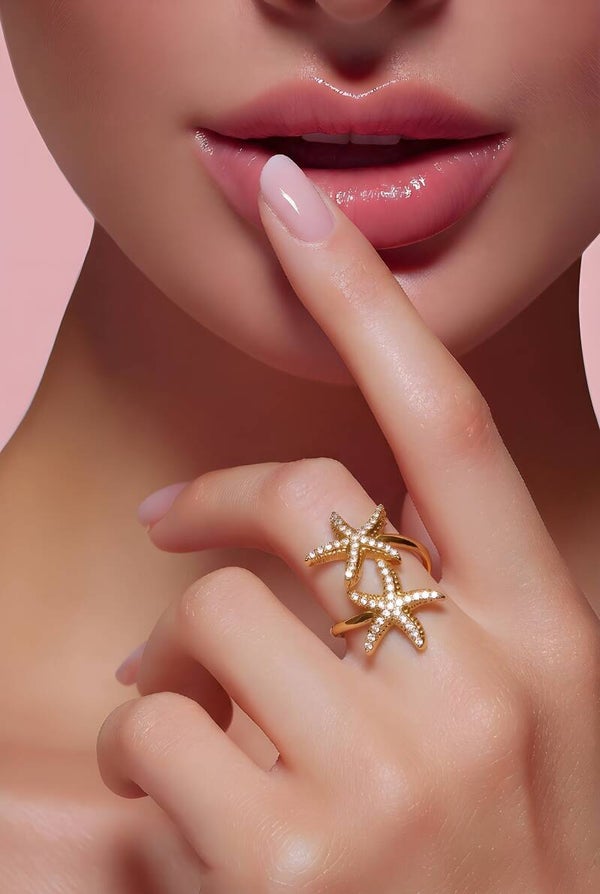 Mabelinda Starfish Glow Ring