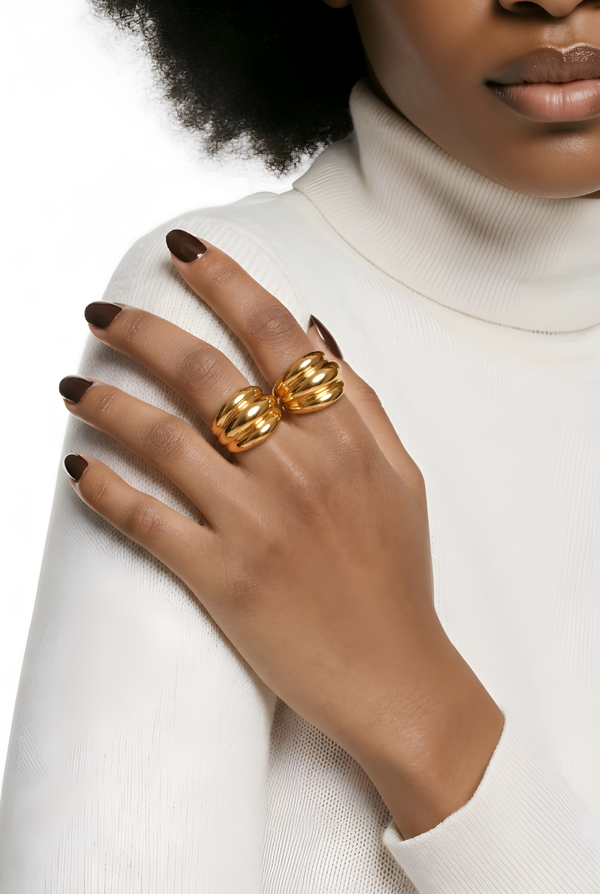 Golden Luxe Statement Ring