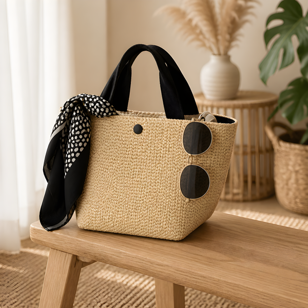 Mabelinda Riviera Straw Tote Bag