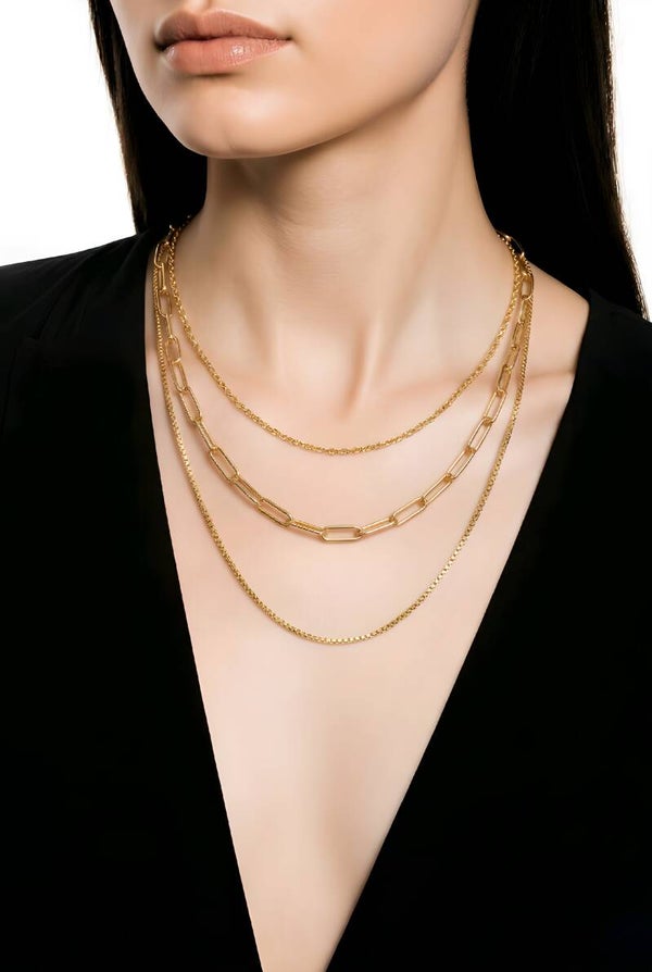 Mabelinda Layered Luxe Chain Necklace