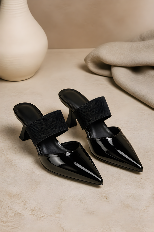 Mabelinda Pointed Heel Mules