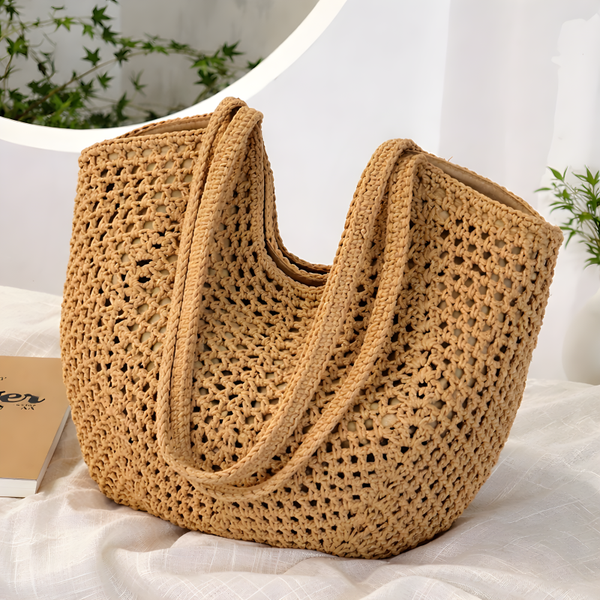 Mabelinda Coastal Woven Tote Bag