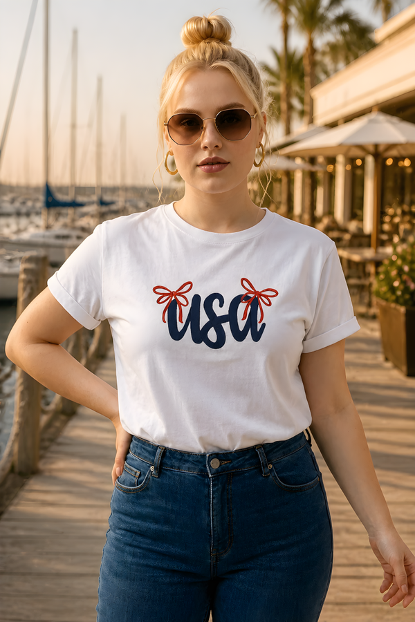 USA Bow Graphic Tee