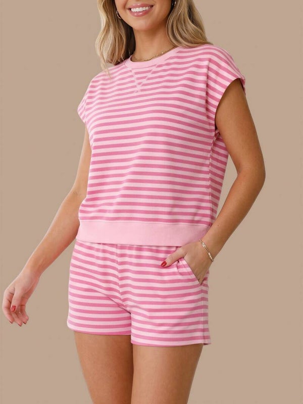 Mabelinda Sweet Escape Striped Lounge Set