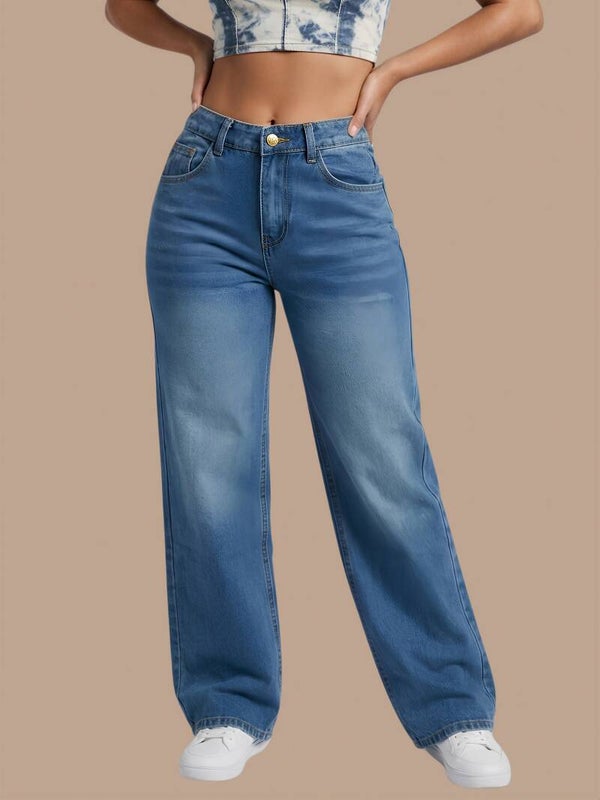Mabelinda Classic Wide Leg Jeans