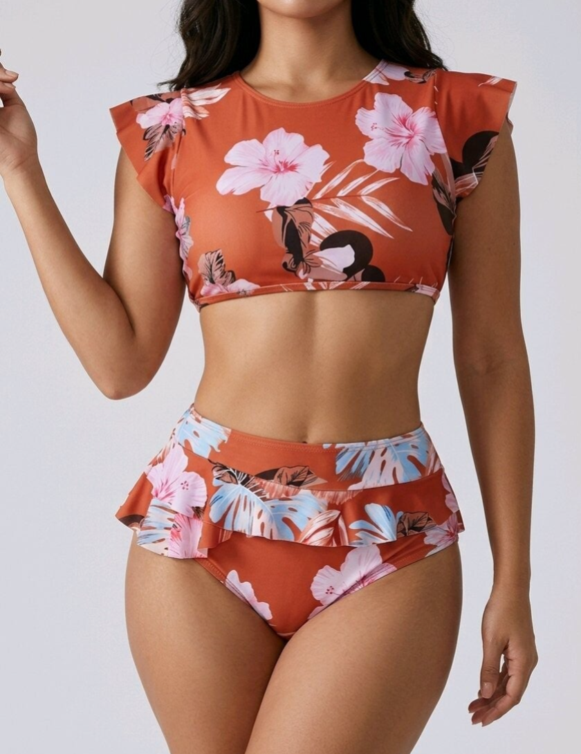 Mabelinda Sunset Bloom Two-Piece Set
