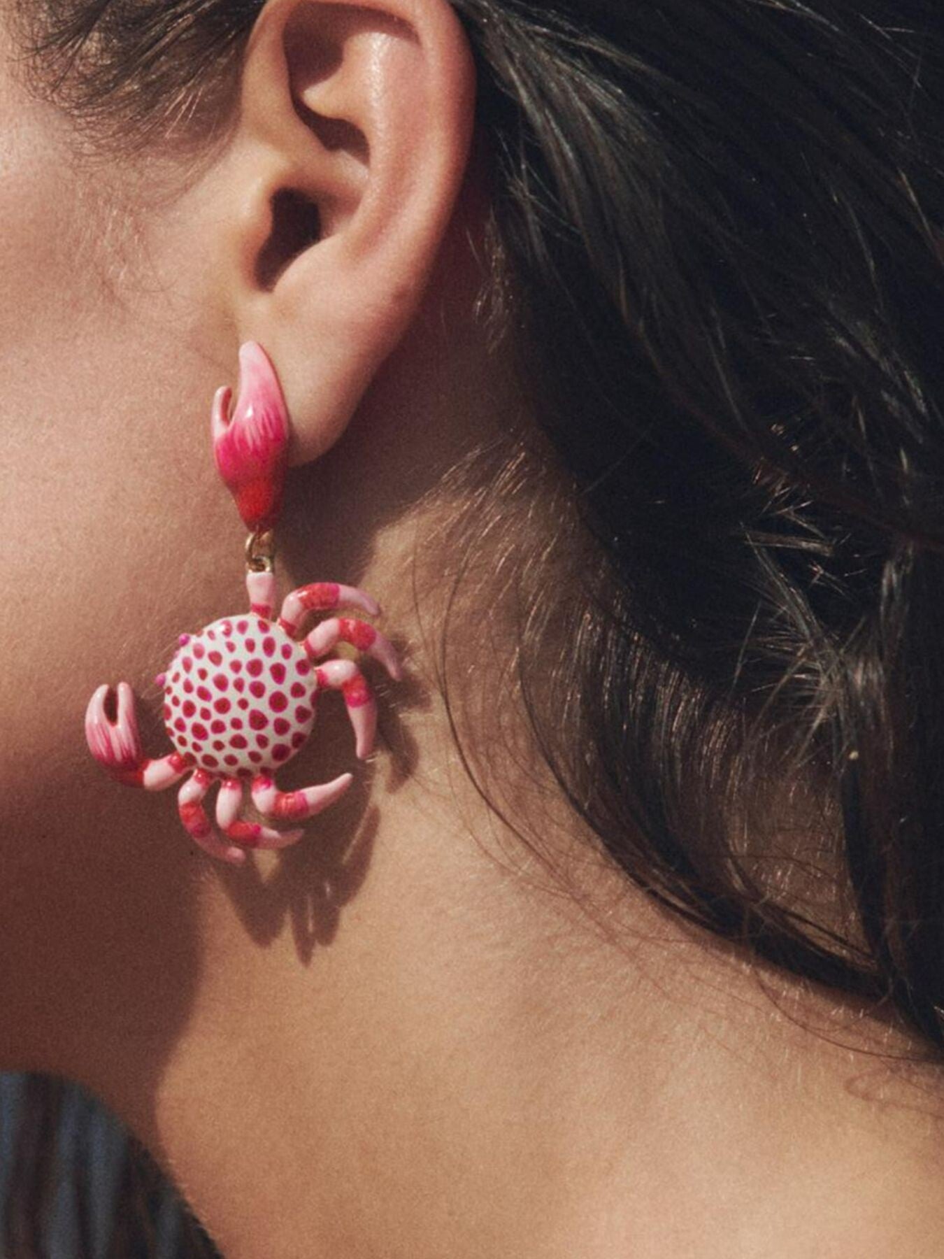 Mabelinda Coastal Crab Statement Earrings