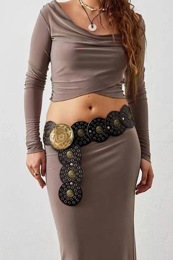 Mabelinda Boho Western Disc Belt