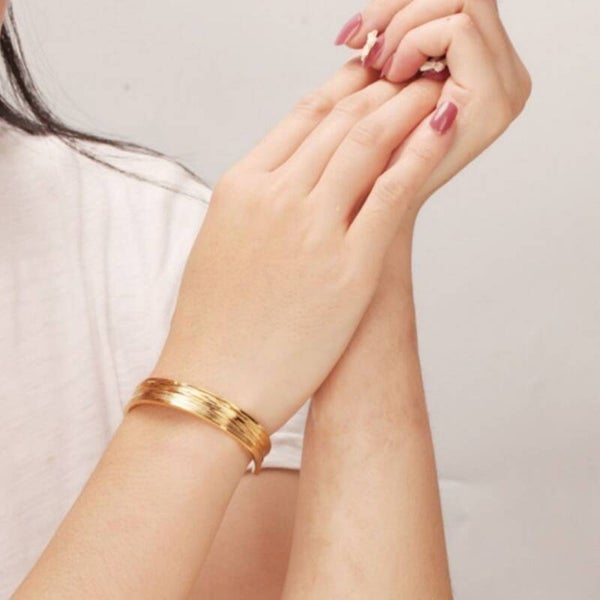 Mabelinda Golden Glow Cuff Bracelet