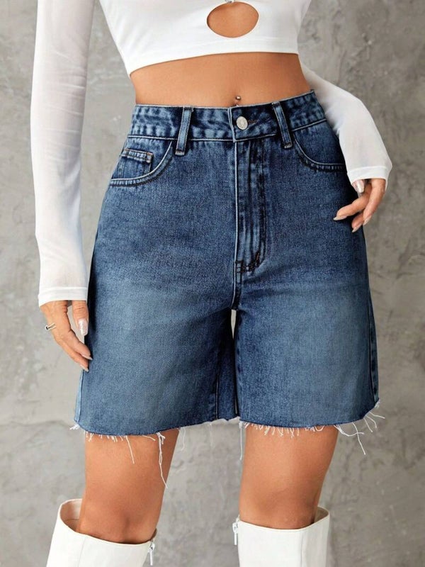 Mabelinda High Waist Denim Shorts