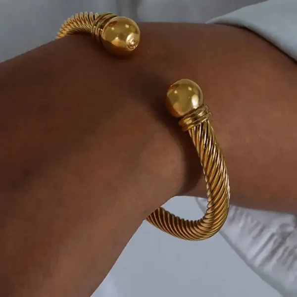 Mabelinda Luxe Twist Cuff Bracelet