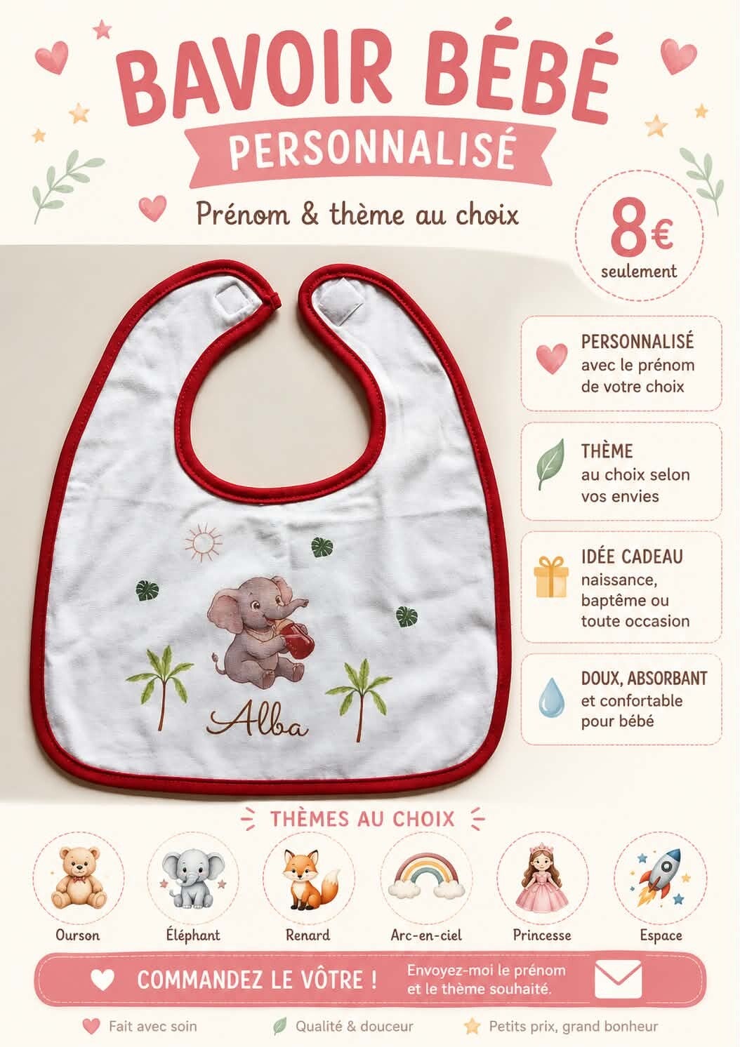 bavoir personnalisé