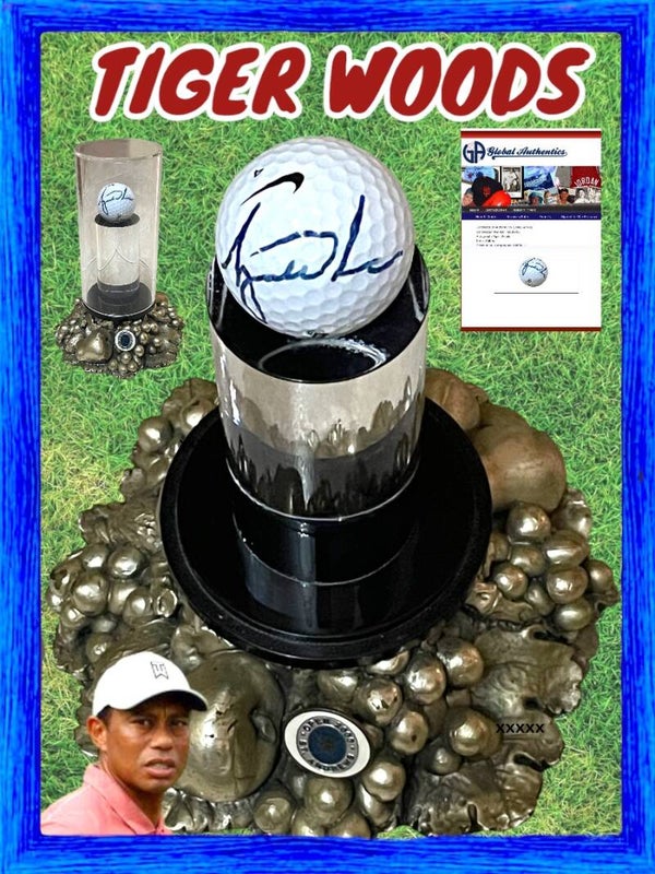 TIGER WOODS - Autographed authenticity ball golf Certification GA global authentic
