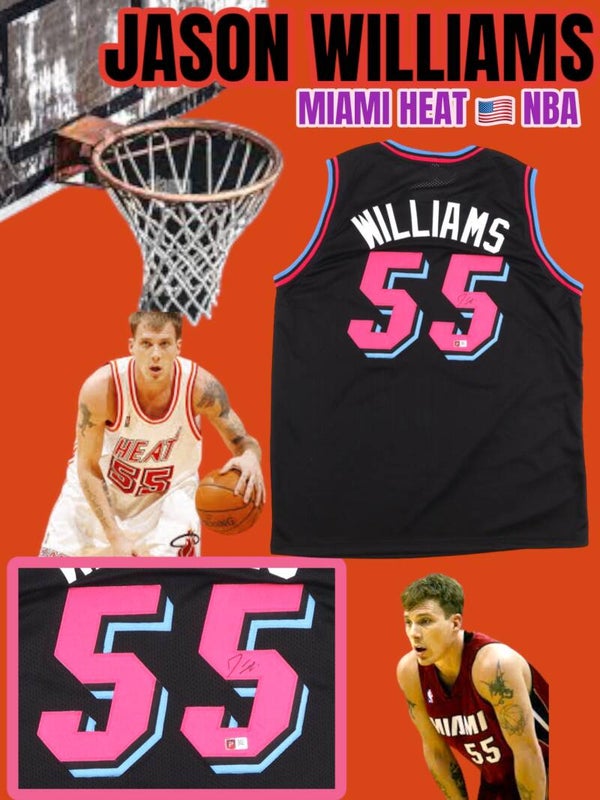 JASON WILLIAMS NBA MIAMI HEAD autographed jersey