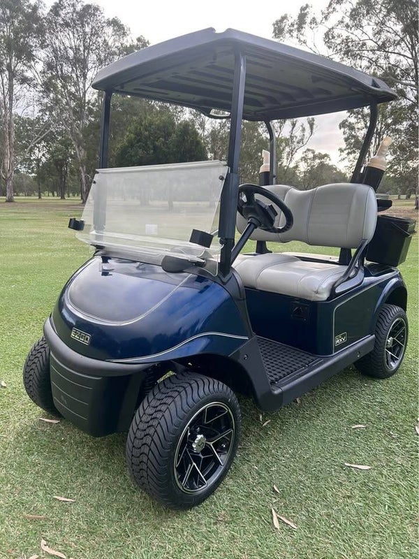 2020 EZGO RXV Lithium Elite Patriot Blue - Mag Wheels