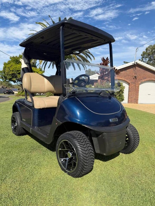 12 Inch Mag Wheels - 2021 EZGO RXV Lithium Elite 2 Passenger Golf Cart - Patriot Blue