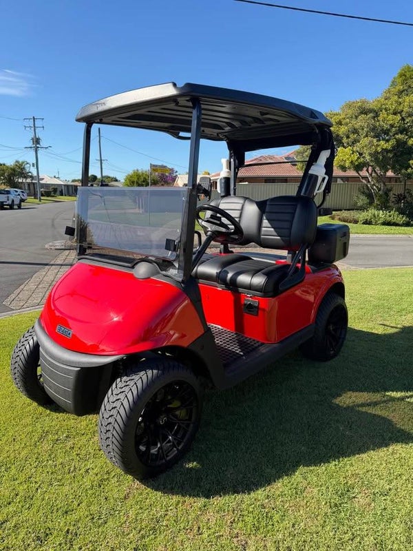 **RACE RED** 2021 EZGO RXV Gen 2 Lithium Elite 2 Passenger Electric Golf Cart