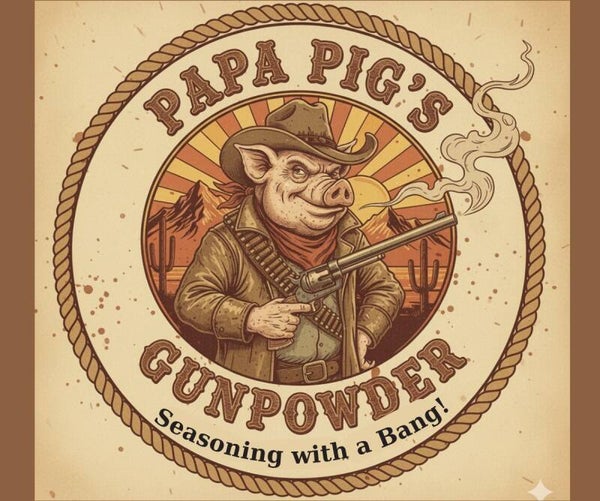 Papa Pig's Gunpowder All-Purpose Seasoning With A Bang - 2.5 oz.