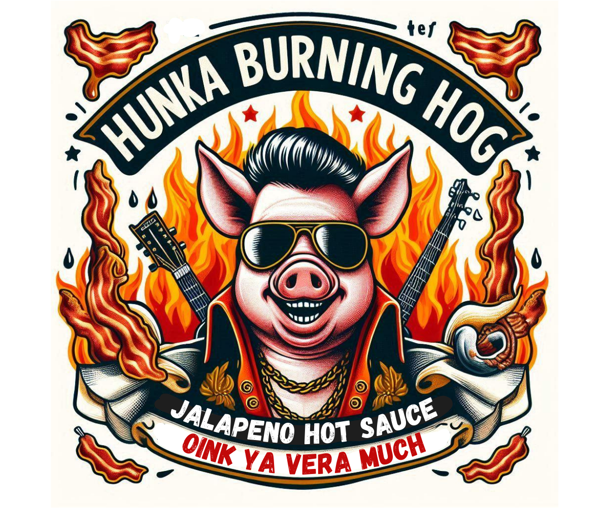 Papa Pig's Hunka Burnin' Hog Jalapeno Hot Sauce - 5 oz.