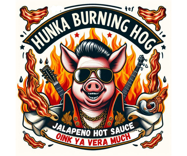 Papa Pig's Hunka Burnin' Hog Jalapeno Hot Sauce - 5 oz.