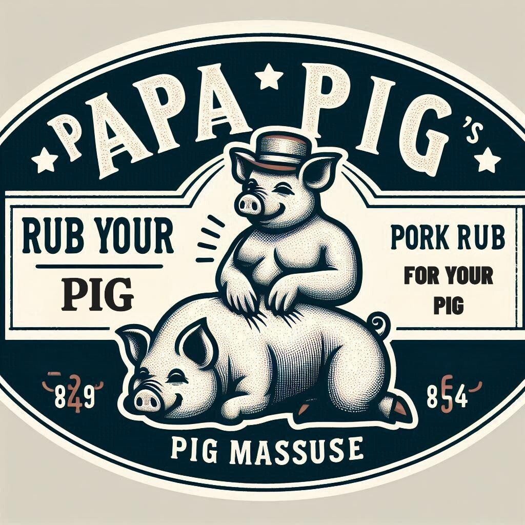 Papa Pig's "Rub Your Pig" Pork Rub - 11 oz