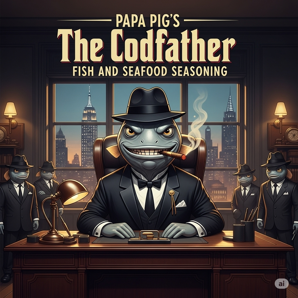 Papa Pig's Cod Father Fish and Seafood All-Purpose Seasoning - 10 oz