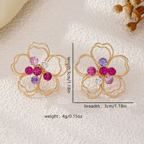 Boucle D'oreille Fleur Pour Femme