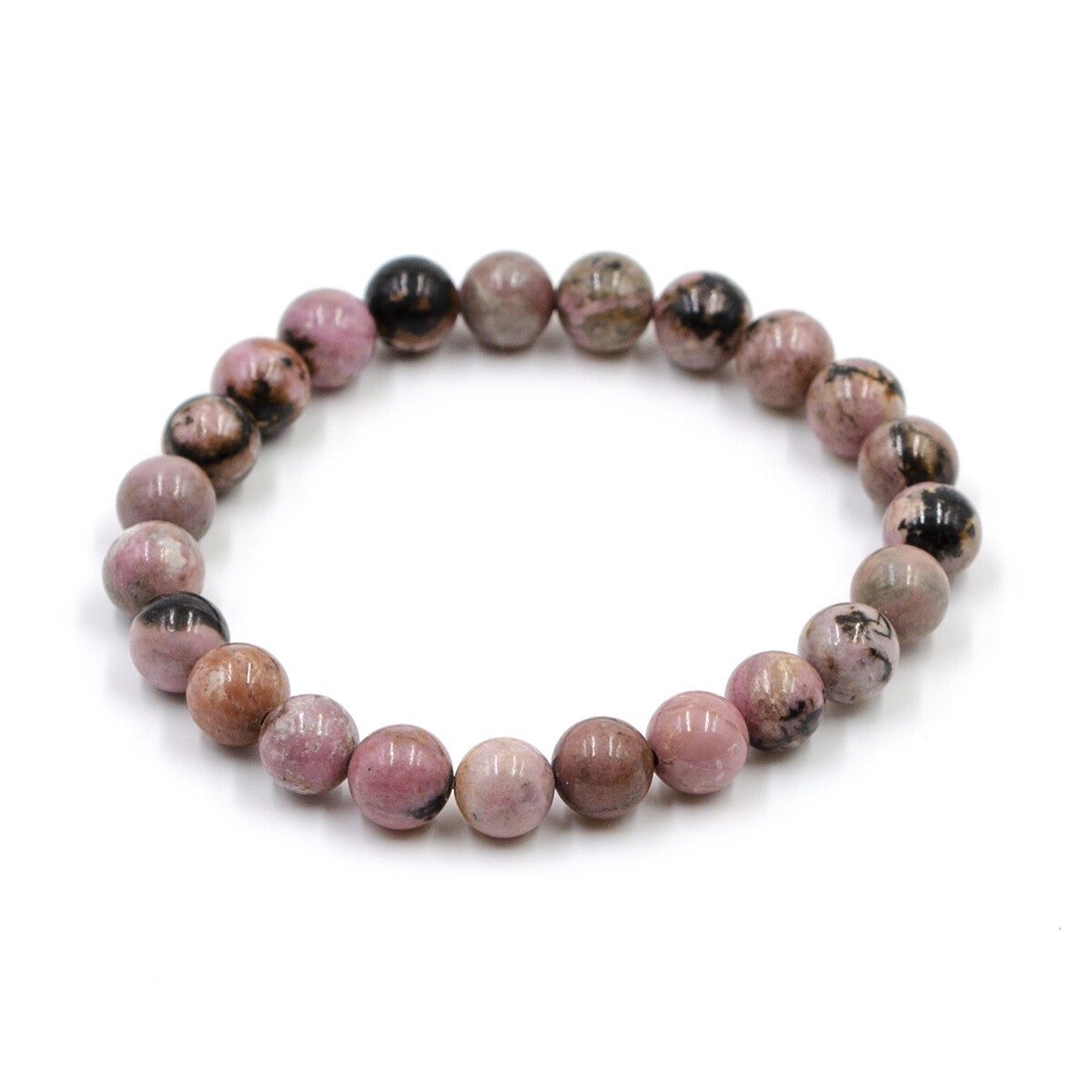 bracelet rhodonite quartz rose
