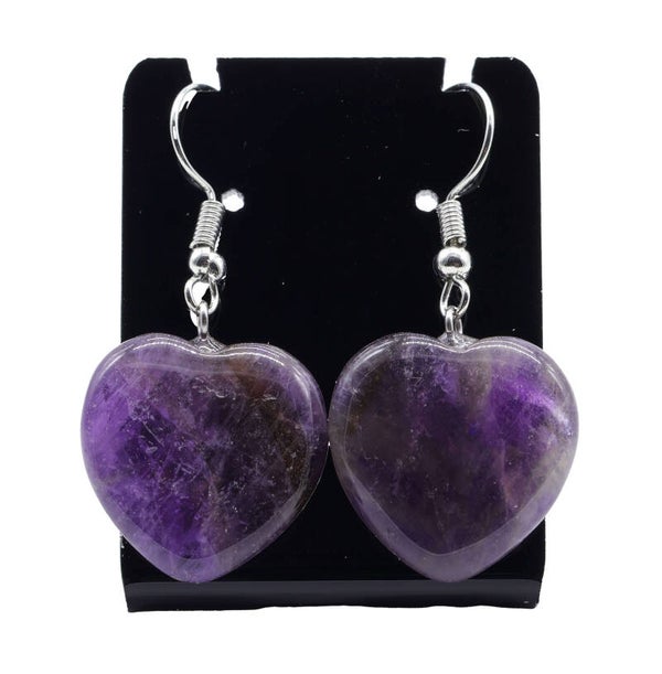 boucle d'oreille amethyste